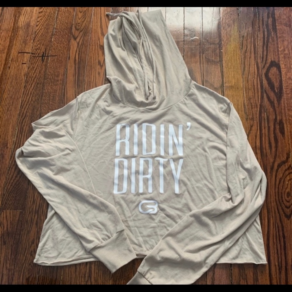 SOLD cropped cyclebar hoodie